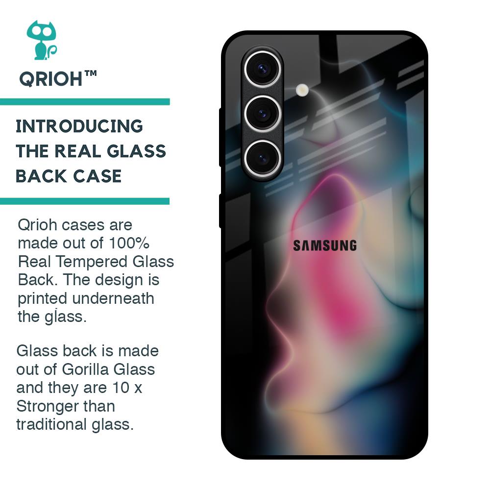 Colorful Palette Glass Case for Samsung Galaxy S24 FE 5G
