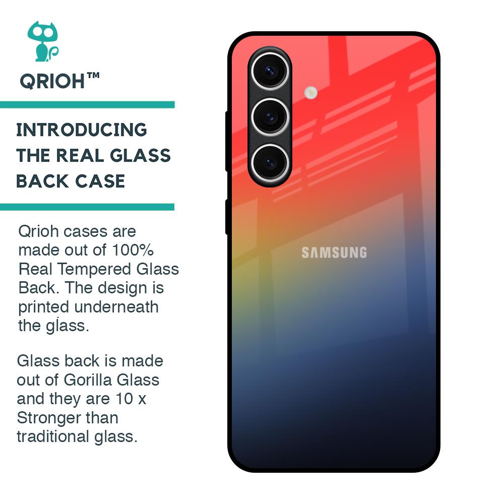 Rainbow Gradient Glass Case for Samsung Galaxy S24 FE 5G