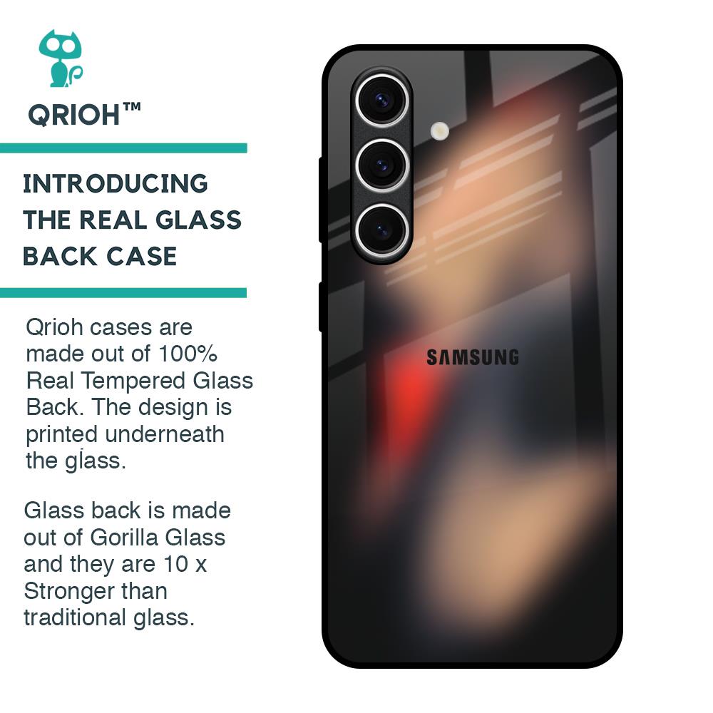 Dark Gradient Glass Case for Samsung Galaxy S24 FE 5G