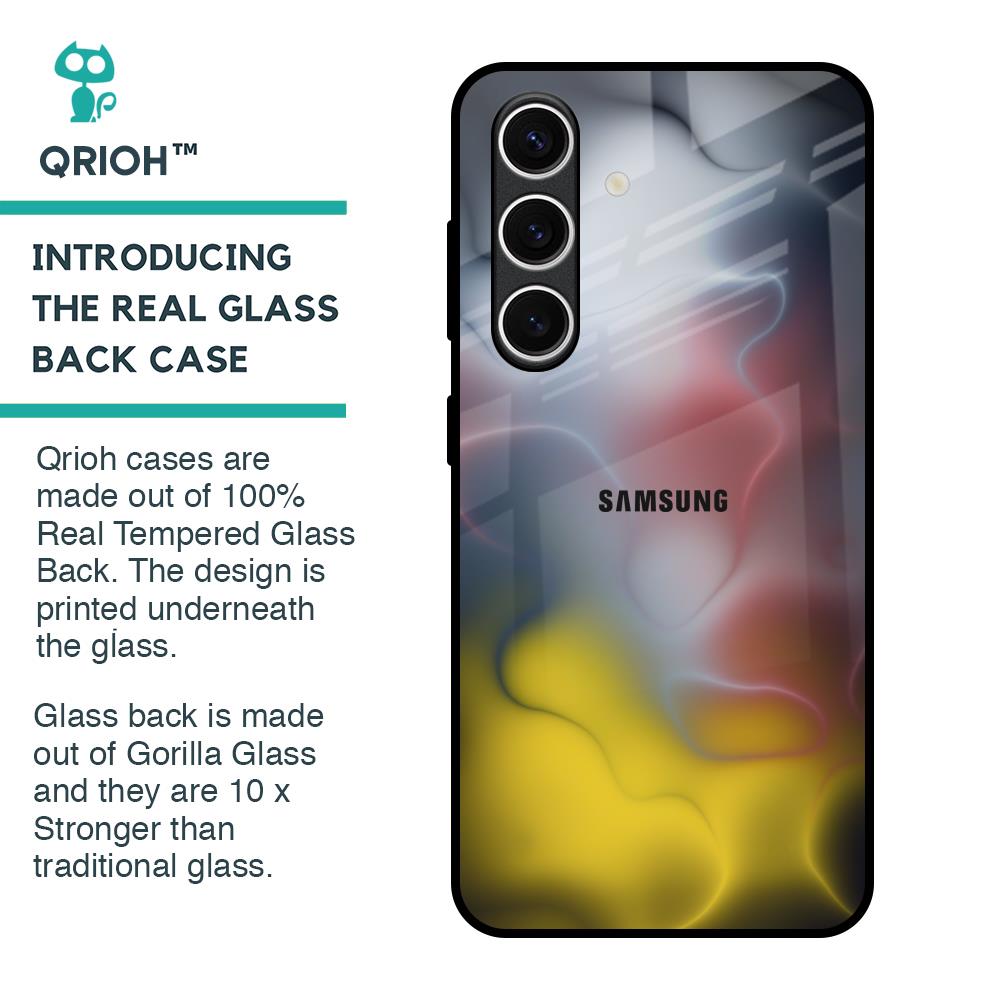 Colorful Smoke Glass Case for Samsung Galaxy S24 FE 5G