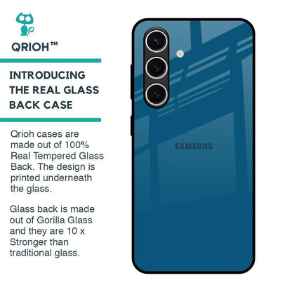 Cobalt Blue Glass Case for Samsung Galaxy S24 FE 5G