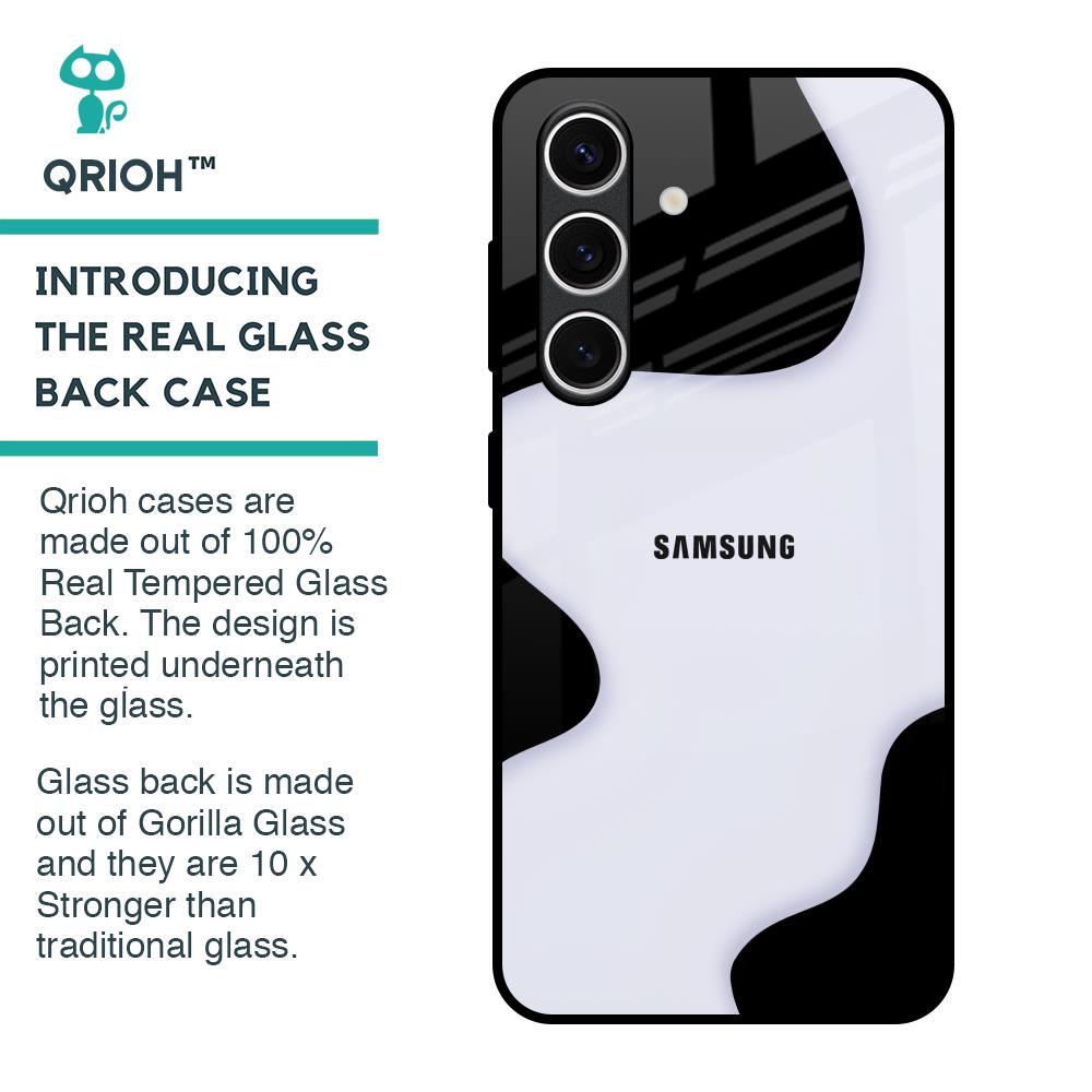 Wheat Cream Wavy Glass Case for Samsung Galaxy S24 FE 5G