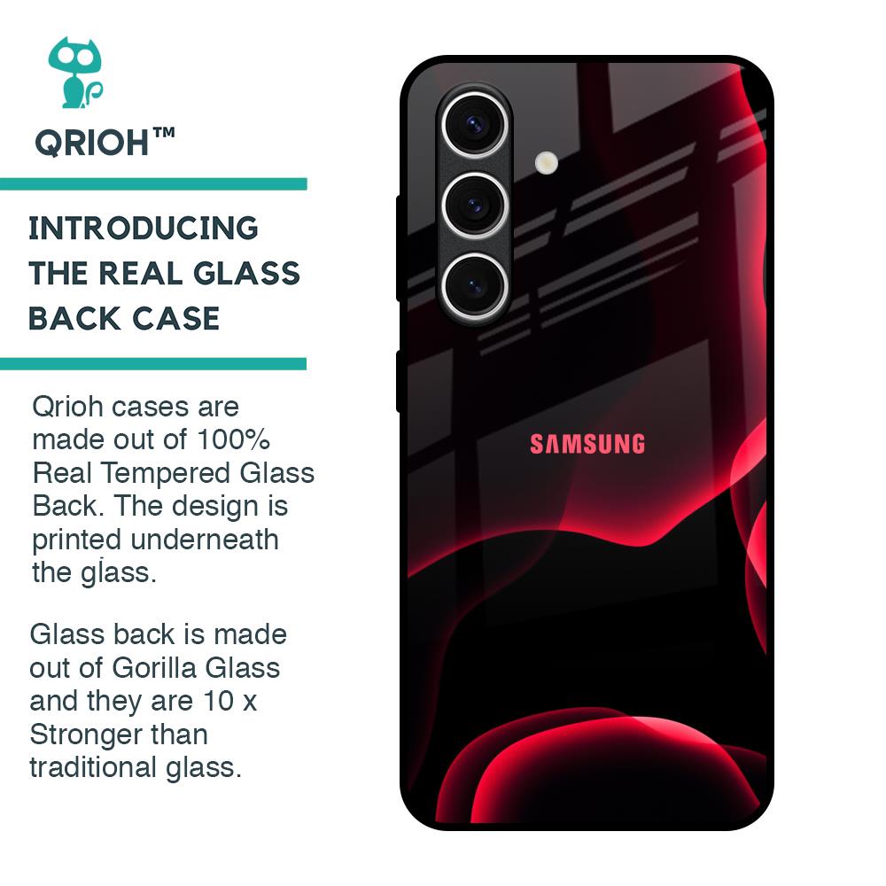 Red Thunder Glass Case for Samsung Galaxy S24 FE 5G