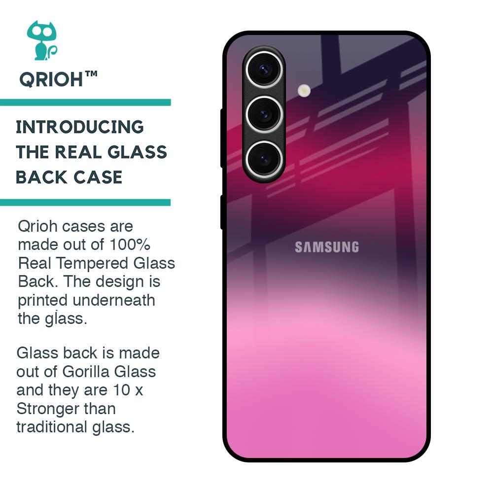 Pink Burn Gradient Glass Case for Samsung Galaxy S24 FE 5G