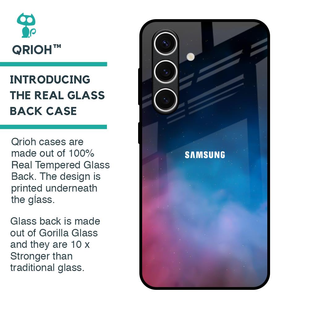 Cloudy Galaxy Glass Case for Samsung Galaxy S24 FE 5G