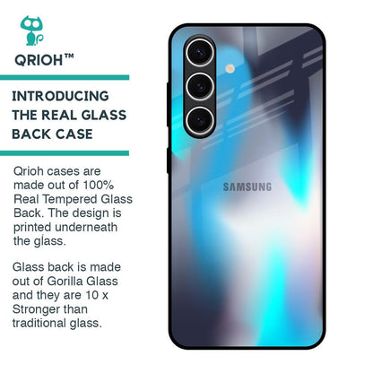 Blue Swan Shadow Glass Case for Samsung Galaxy S24 FE 5G