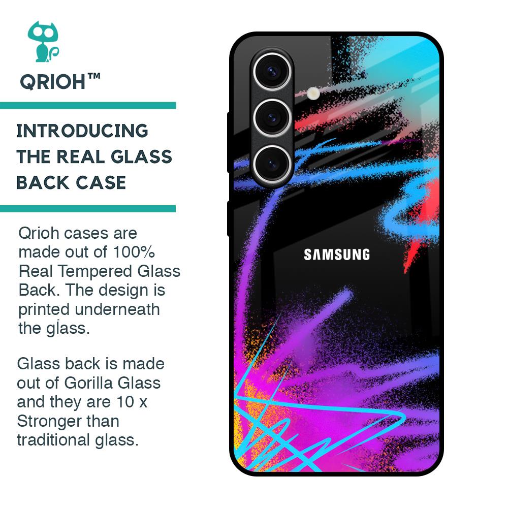 Brushy Color Glass Case for Samsung Galaxy S24 FE 5G