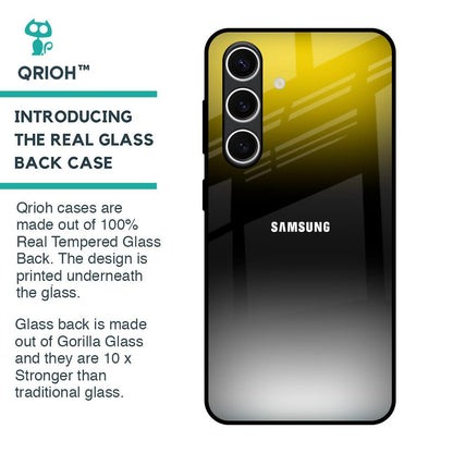 Yellow Shadow Glass Case for Samsung Galaxy S24 FE 5G