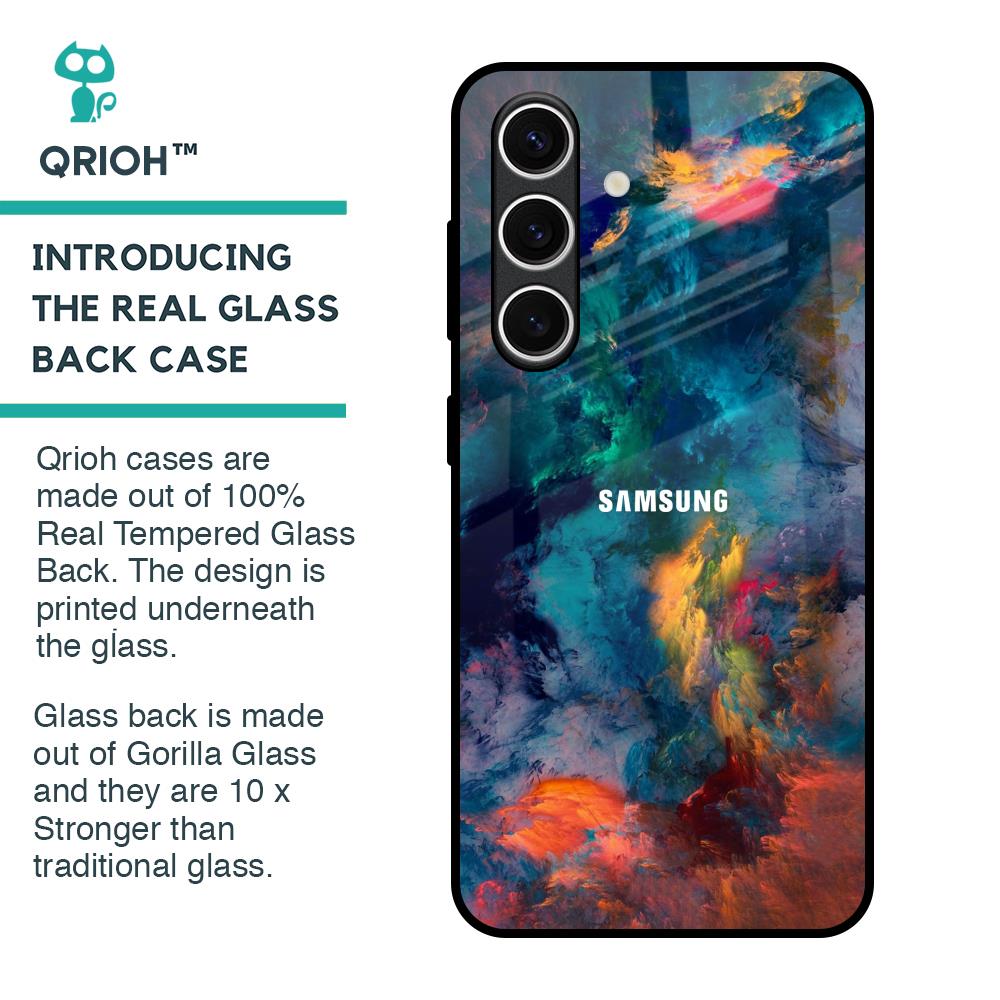 Colored Storm Glass Case for Samsung Galaxy S24 FE 5G