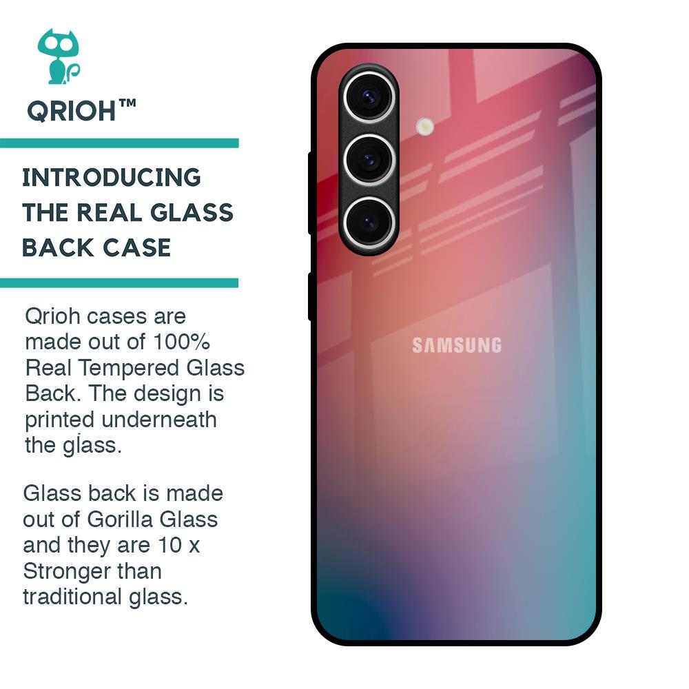 Dusty Multi Gradient Glass Case for Samsung Galaxy S24 FE 5G