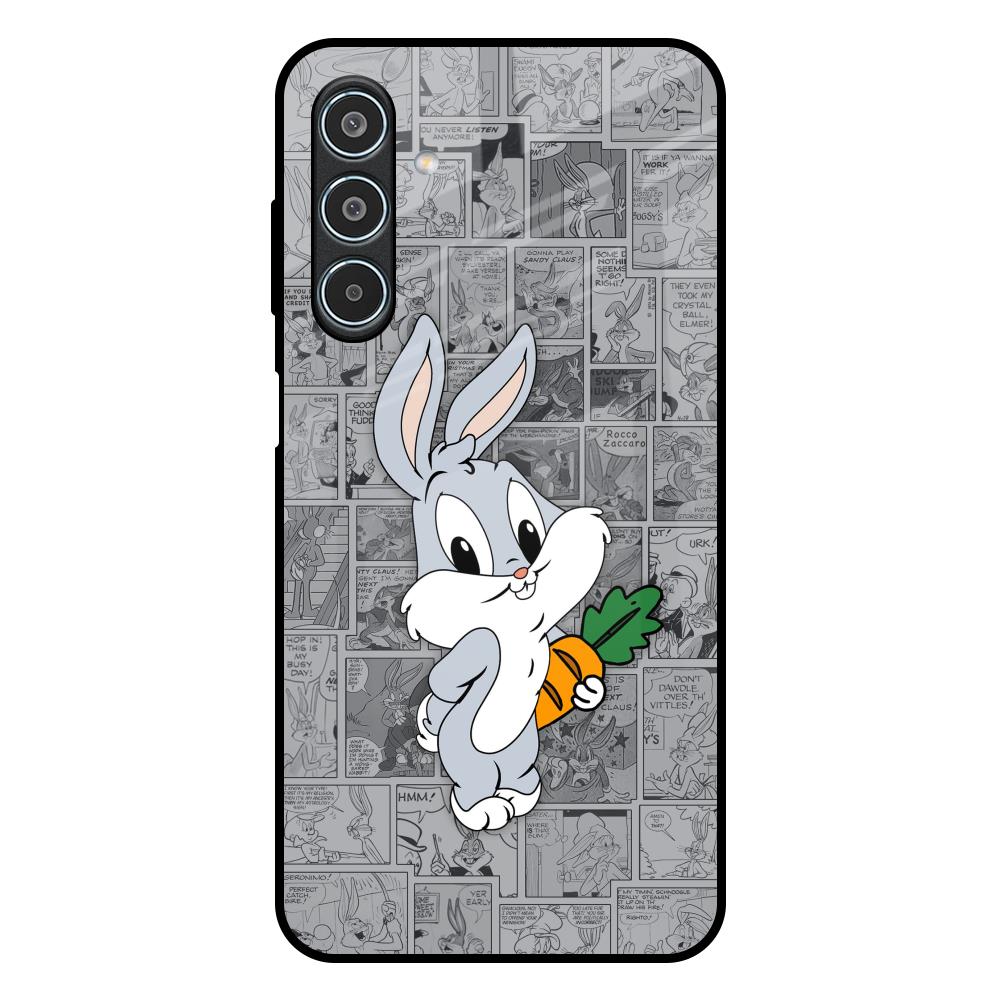 Cute Baby Bunny Samsung Galaxy M35 5G Glass Back Cover Online