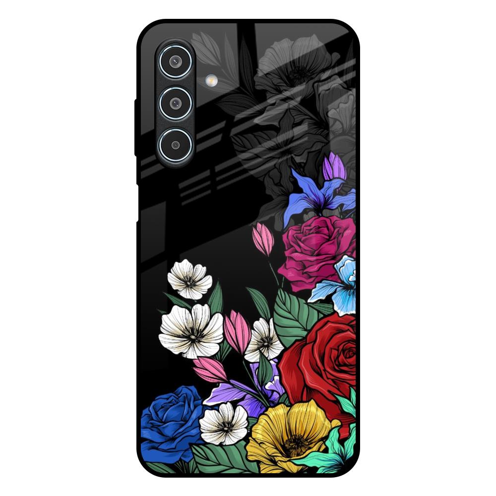 Rose Flower Bunch Art Samsung Galaxy M35 5G Glass Back Cover Online