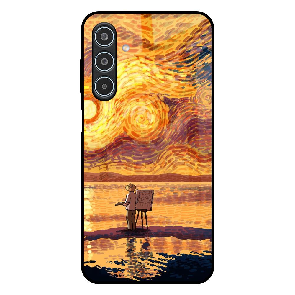 Sunset Vincent Samsung Galaxy M35 5G Glass Back Cover Online