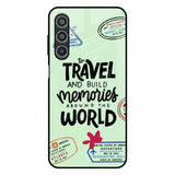 Travel Stamps Samsung Galaxy M35 5G Glass Back Cover Online