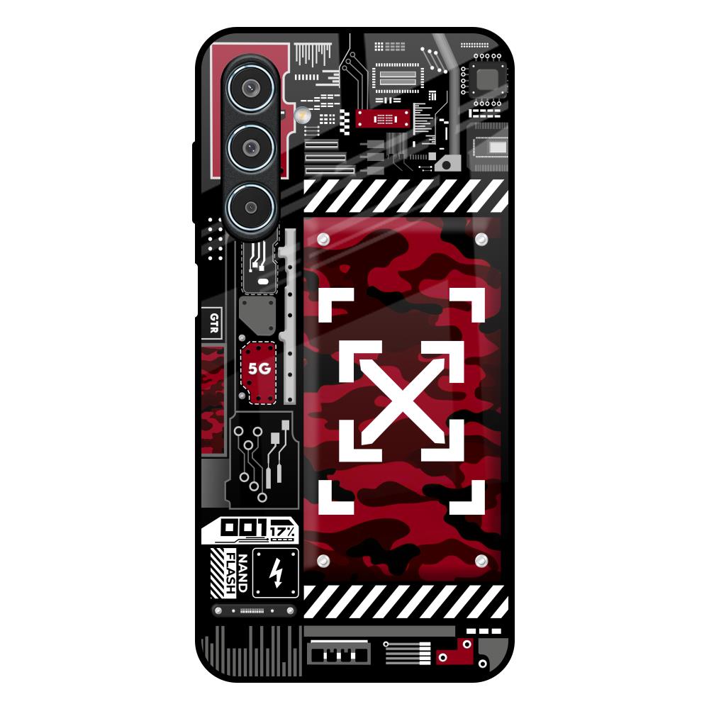 Technology Art Samsung Galaxy M35 5G Glass Back Cover Online