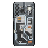Retro Futuristic Samsung Galaxy M35 5G Glass Back Cover Online