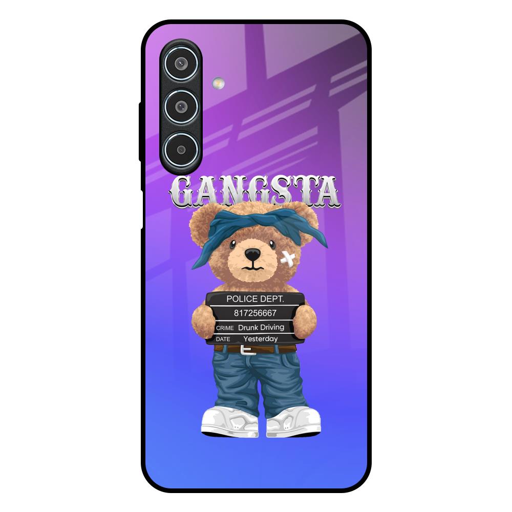Gangsta Bear Samsung Galaxy M35 5G Glass Back Cover Online