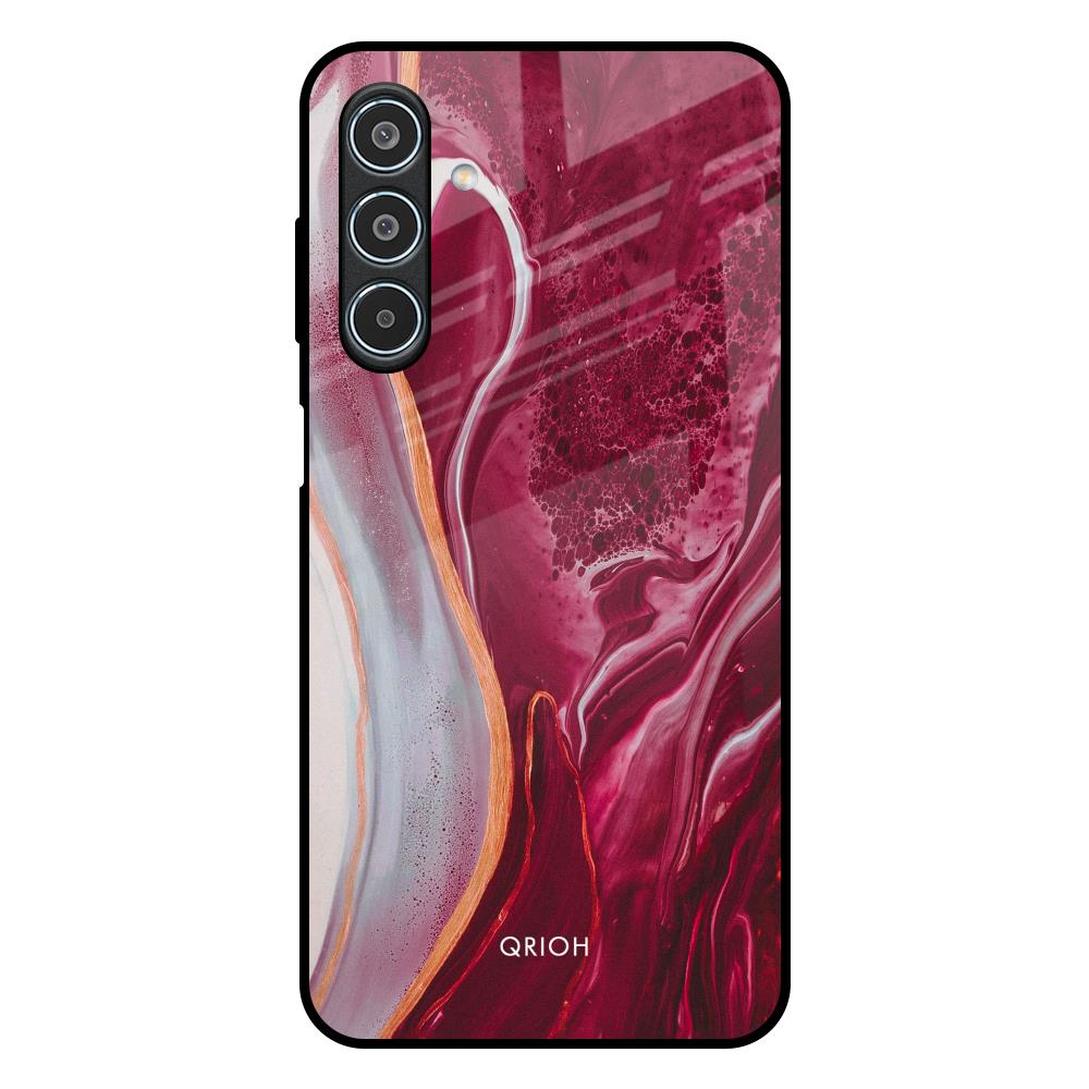 Crimson Ruby Samsung Galaxy M35 5G Glass Back Cover Online