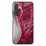 Crimson Ruby Samsung Galaxy M35 5G Glass Back Cover Online