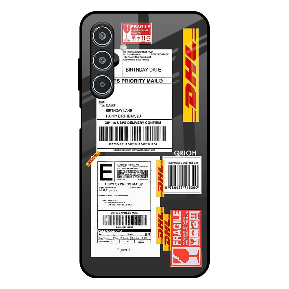 Cool Barcode Label Samsung Galaxy M35 5G Glass Back Cover Online