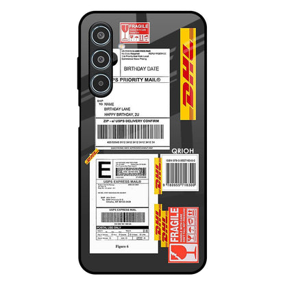 Cool Barcode Label Samsung Galaxy M35 5G Glass Back Cover Online