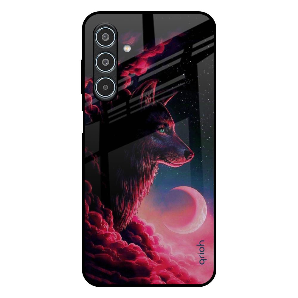 Moon Wolf Samsung Galaxy M35 5G Glass Back Cover Online