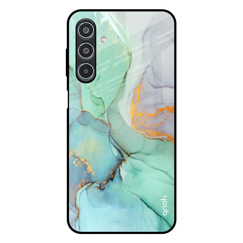 Green Marble Samsung Galaxy M35 5G Glass Back Cover Online