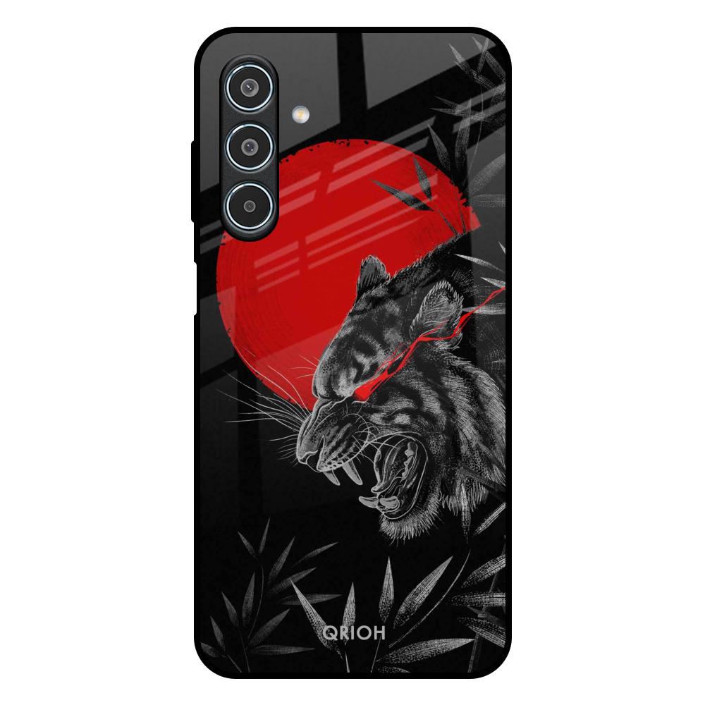 Red Moon Tiger Samsung Galaxy M35 5G Glass Back Cover Online
