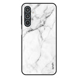 Modern White Marble Samsung Galaxy M35 5G Glass Back Cover Online