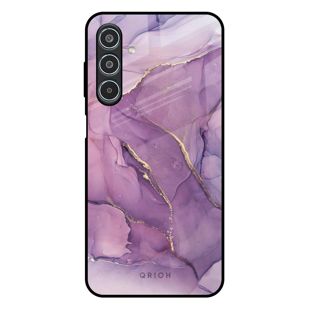 Purple Gold Marble Samsung Galaxy M35 5G Glass Back Cover Online