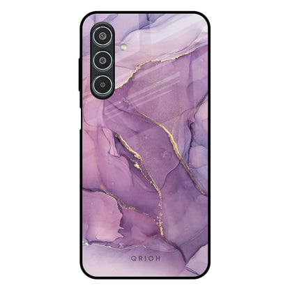 Purple Gold Marble Samsung Galaxy M35 5G Glass Back Cover Online