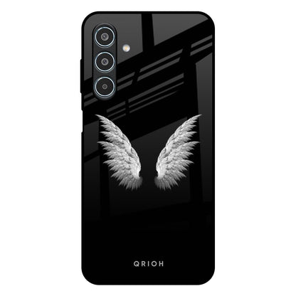White Angel Wings Samsung Galaxy M35 5G Glass Back Cover Online