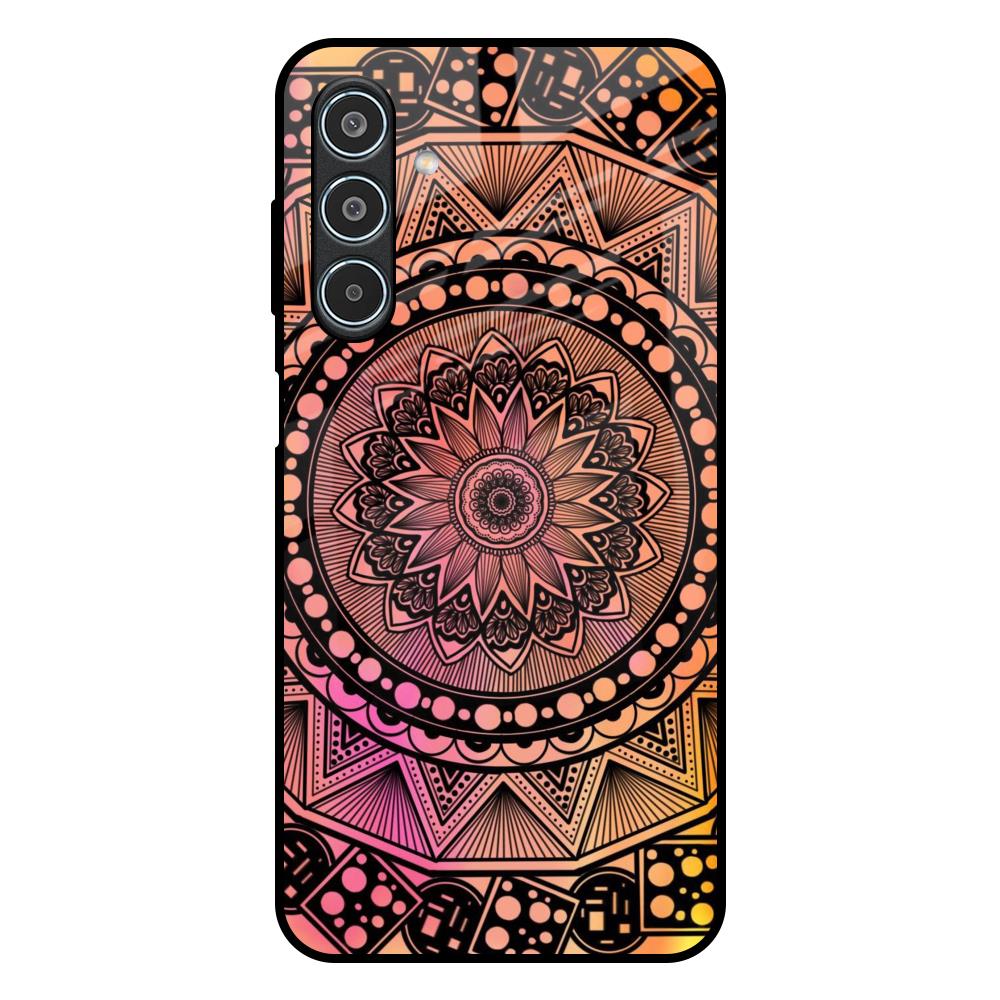Floral Mandala Samsung Galaxy M35 5G Glass Back Cover Online