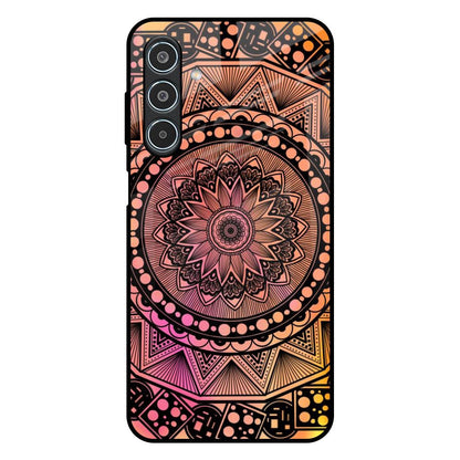 Floral Mandala Samsung Galaxy M35 5G Glass Back Cover Online