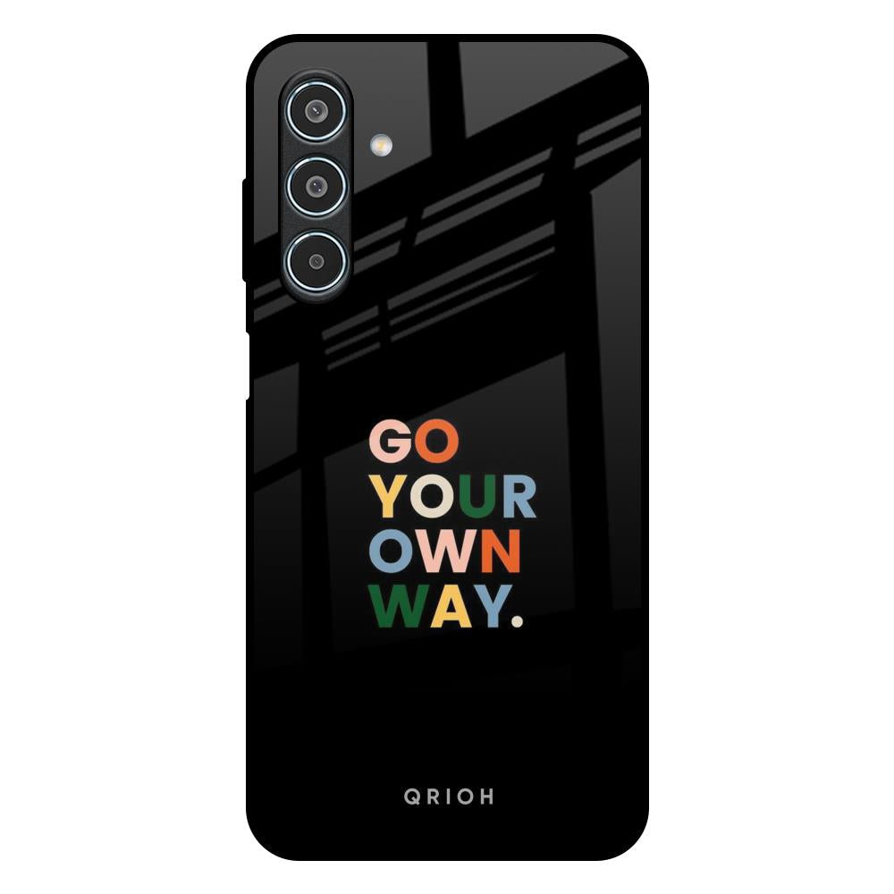 Go Your Own Way Samsung Galaxy M35 5G Glass Back Cover Online