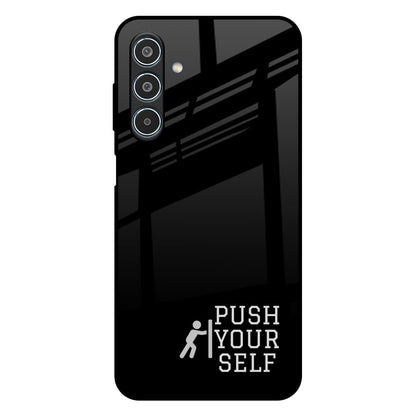 Push Your Self Samsung Galaxy M35 5G Glass Back Cover Online