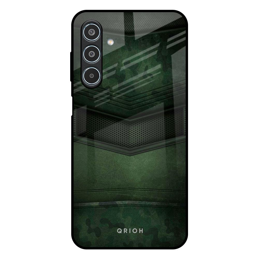 Green Leather Samsung Galaxy M35 5G Glass Back Cover Online