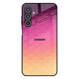 Geometric Pink Diamond Samsung Galaxy M35 5G Glass Back Cover Online