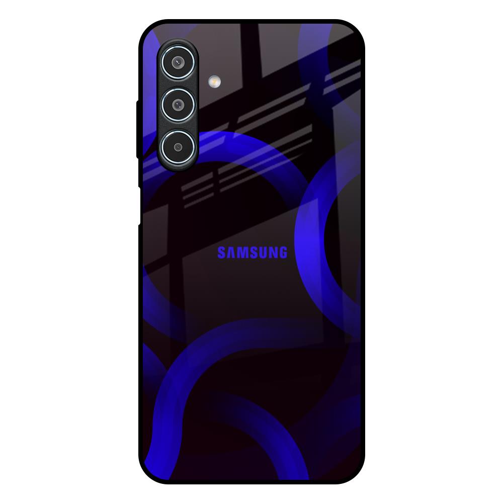 Blue Ring Light Samsung Galaxy M35 5G Glass Back Cover Online