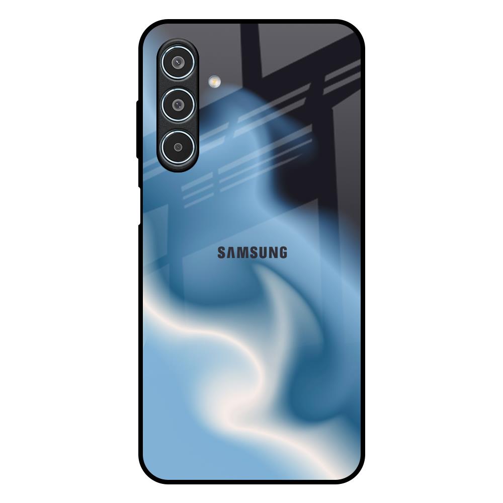 Blue Waves Samsung Galaxy M35 5G Glass Back Cover Online