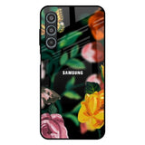 Flowers & Butterfly Samsung Galaxy M35 5G Glass Back Cover Online