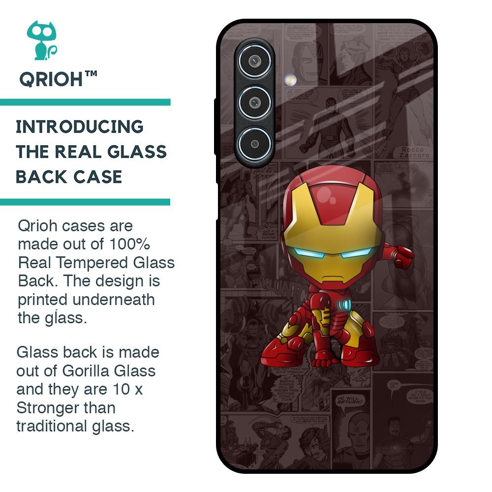 Angry Baby Super Hero Glass Case for Samsung Galaxy M35 5G