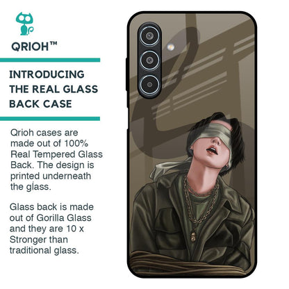 Blind Fold Glass Case for Samsung Galaxy M35 5G