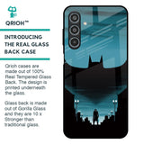 Cyan Bat Glass Case for Samsung Galaxy M35 5G