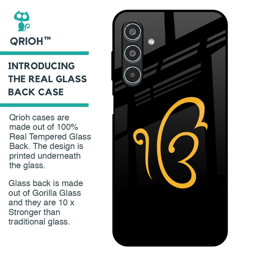 Luxury Fashion Initial Glass Case for Samsung Galaxy M35 5G
