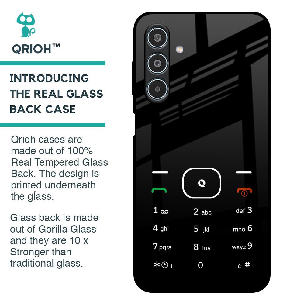 Classic Keypad Pattern Glass Case for Samsung Galaxy M35 5G