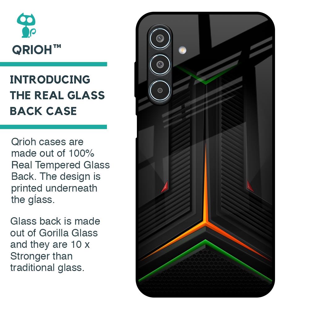 Modern Ultra Chevron Glass Case for Samsung Galaxy M35 5G