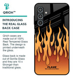 Fire Flame Glass Case for Samsung Galaxy M35 5G