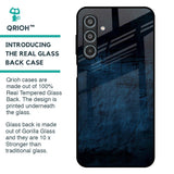 Dark Blue Grunge Glass Case for Samsung Galaxy M35 5G