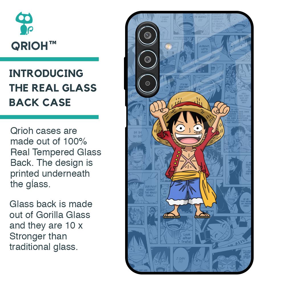 Chubby Anime Glass Case for Samsung Galaxy M35 5G